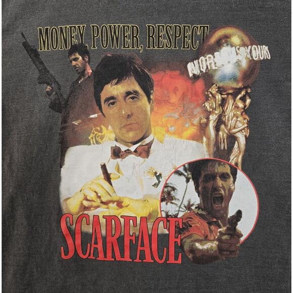 Scarface Shoe Palace The World Is Yours Shirt Large Movie Vintage Rap Tee Style - Picture 3 of 8